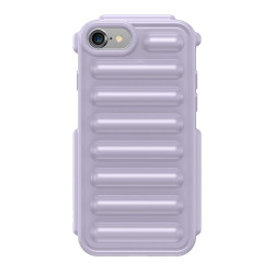 For iPhone SE 2022 Capsule Series Candy Color TPU Phone Case(Purple)