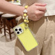 For iPhone 6 / 7 / 8 / SE 2020 TPU + PC + Glitter Sequins Full Coverage Phone Case with Bracelet(Red)