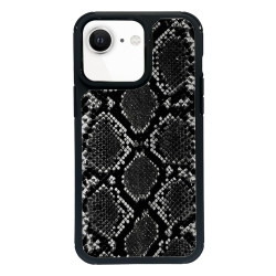For iPhone 7 / 8 / SE 2020 2022 Exclusive Design Style PC Full Coverage Pattern Phone Case(Black Python Texture)