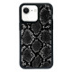 For iPhone 7 / 8 / SE 2020 2022 Exclusive Design Style PC Full Coverage Pattern Phone Case(Black Python Texture)