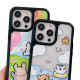 For iPhone 7 / 8 / SE 2020 2022 Exclusive Design Style PC Full Coverage Pattern Phone Case(Black Crocodile Texture)