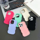 For iPhone 7 / 8 / SE 2020 2022 Big Wave Puff Shape TPU Phone Case(Rose Red)