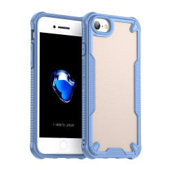 For iPhone SE 2022 Armor Glaze PC Hybrid TPU Phone Case(Blue)