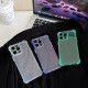 For iPhone SE 2022 / SE 2020 Transparent Four-corner Shockproof TPU Phone Case(White)