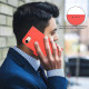 For iPhone 6 / 7 / 8 / SE Geometric Pattern RFID Leather Phone Case(Red)