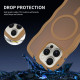 For iPhone 12 Pro Skin Feel Wave Texture MagSafe Phone Case(Brown)