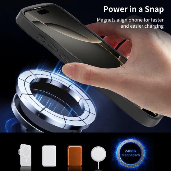 For iPhone 12 Pro Skin Feel Wave Texture MagSafe Phone Case(Black)