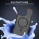 For iPhone 12 Pro Skin Feel Wave Texture MagSafe Phone Case(Black)