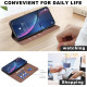 For iPhone 6 / 7 / 8 Splicing Color Hollow Flower Pattern RFID Leather Phone Case(Brown)