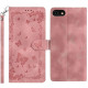 For iPhone 6 / 7 / 8 / SE Secret Garden Butterfly Pattern Leather Phone Case(Pink)