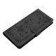For iPhone 6 / 7 / 8 / SE Secret Garden Butterfly Pattern Leather Phone Case(Black)