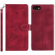 For iPhone 6 / 7 / 8 / SE Secret Garden Butterfly Pattern Leather Phone Case(Red)