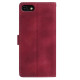 For iPhone 6 / 7 / 8 / SE Secret Garden Butterfly Pattern Leather Phone Case(Red)