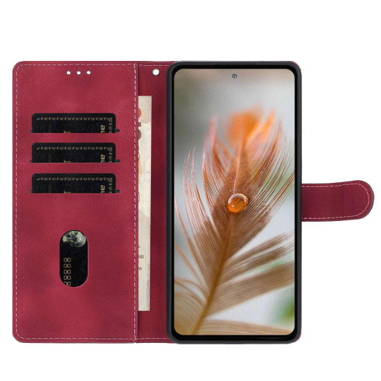 For iPhone 6 / 7 / 8 / SE Secret Garden Butterfly Pattern Leather Phone Case(Red)