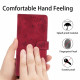 For iPhone 6 / 7 / 8 / SE Secret Garden Butterfly Pattern Leather Phone Case(Red)