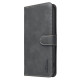 For iPhone 6 / 7 / 8 Solid Color Calfskin Texture RFID Vegan Leather Phone Case(Black)