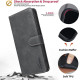 For iPhone 6 / 7 / 8 Solid Color Calfskin Texture RFID Vegan Leather Phone Case(Black)