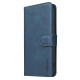 For iPhone 6 / 7 / 8 Solid Color Calfskin Texture RFID Vegan Leather Phone Case(Blue)