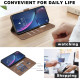 For iPhone 6 / 7 / 8 Solid Color Calfskin Texture RFID Vegan Leather Phone Case(Brown)