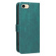 For iPhone 6 / 7 / 8 Solid Color Calfskin Texture RFID Vegan Leather Phone Case(Green)