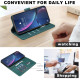 For iPhone 6 / 7 / 8 Solid Color Calfskin Texture RFID Vegan Leather Phone Case(Green)