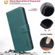 For iPhone 6 / 7 / 8 Solid Color Calfskin Texture RFID Vegan Leather Phone Case(Green)