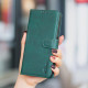 For iPhone 6 / 7 / 8 Solid Color Calfskin Texture RFID Vegan Leather Phone Case(Green)