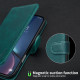 For iPhone 6 / 7 / 8 Solid Color Calfskin Texture RFID Vegan Leather Phone Case(Green)