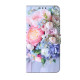 For iPhone 6 / 7 Crystal-Like Painted Vegan Leather Phone Case(Colorful Flowers)