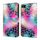 For iPhone 6 / 7 Crystal-Like Painted Vegan Leather Phone Case(Maple Leaf)