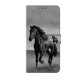 For iPhone 6 / 7 Crystal-Like Painted Vegan Leather Phone Case(Dark Horse)