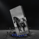 For iPhone 6 / 7 Crystal-Like Painted Vegan Leather Phone Case(Dark Horse)