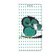For iPhone 6 / 7 Crystal-Like Painted Vegan Leather Phone Case(Sleeping Owl)