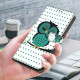 For iPhone 6 / 7 Crystal-Like Painted Vegan Leather Phone Case(Sleeping Owl)