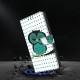 For iPhone 6 / 7 Crystal-Like Painted Vegan Leather Phone Case(Sleeping Owl)