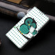 For iPhone 6 / 7 Crystal-Like Painted Vegan Leather Phone Case(Sleeping Owl)
