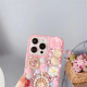 For iPhone 7 / 8  Diamond Inlaid Rose PC Phone Case(Purple)