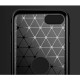 For  iPhone SE 2022 / SE 2020 Brushed Texture Carbon Fiber TPU Case(Red)