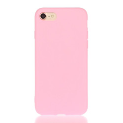 For iPhone SE 2022 / SE 2020 Solid Color Frosted TPU Phone Case(Magenta)