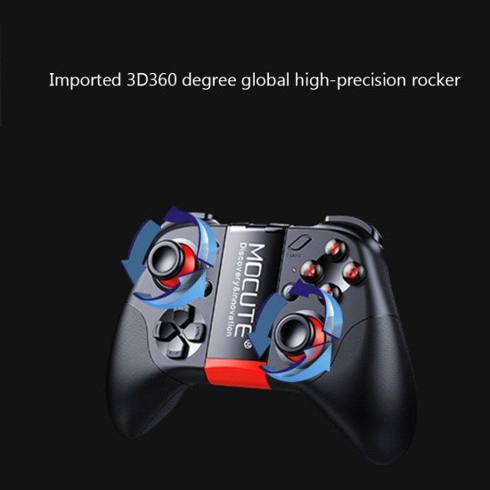 MOCUTE-054 Portable Bluetooth Wireless Game Controller with Phone Clip  for Android / iOS Devices / PC
