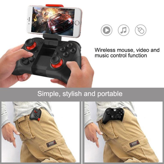 MOCUTE 050 Bluetooth Gaming Controller Grip Game Pad  For iPhone  Galaxy  Huawei  Xiaomi  HTC and Other Smartphones