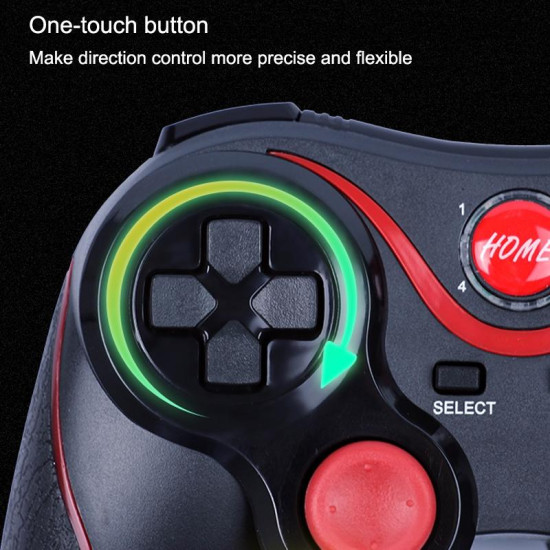 C8 Bluetooth Gaming Controller Grip Game Pad  For Android / iOS  / PC / PS3