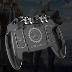 M10 Six-finger Linkage Multi-function Mobile Phone Gamepad with Bracket  Suitable for 4.7-6.5 inch Mobile Phones