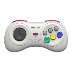 8BitDo M30 Bluetooth Gamepad for Nintendo Switch  Mac OS  Android  Steam  Windows (White)