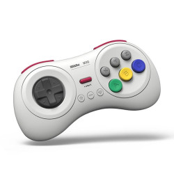 8BitDo M30 Bluetooth Gamepad for Nintendo Switch  Mac OS  Android  Steam  Windows (White)