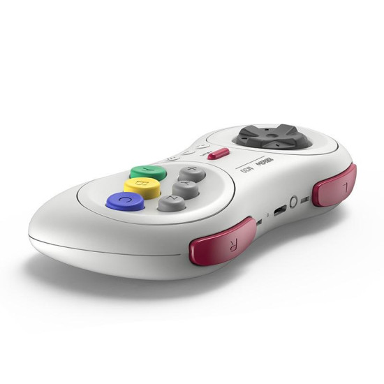8BitDo M30 Bluetooth Gamepad for Nintendo Switch  Mac OS  Android  Steam  Windows (White)