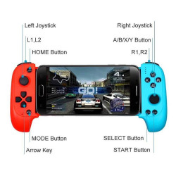 STK-7007F Wireless Bluetooth Stretch Gamepad Joystick For Android and IOS Phones(Red Blue)