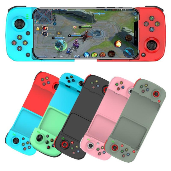 D3 Telescopic BT 5.0 Game Controller For IOS Android Mobile Phone(White)