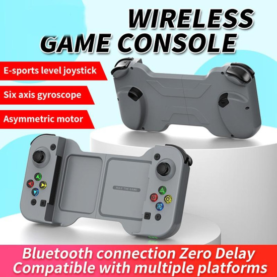 D5 Wireless Bluetooth Game Controller Joystick For IOS/Android For SWITCH/PS3/PS4(White)