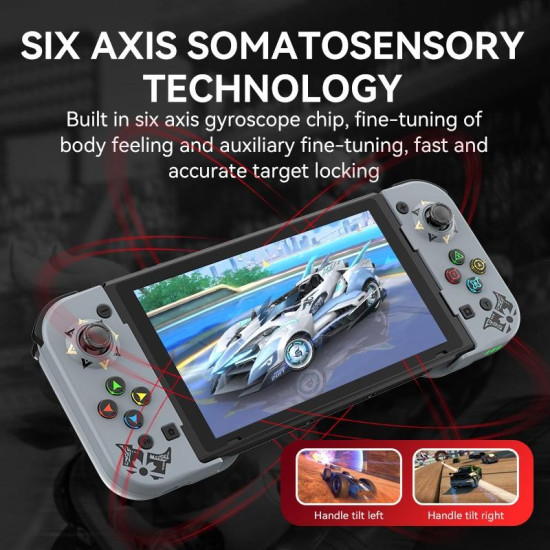 D5 Wireless Bluetooth Game Controller Joystick For IOS/Android For SWITCH/PS3/PS4(Gray)